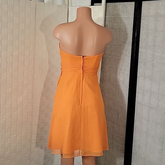 BRAND NEW JORDAN FASHION CHIFFON STRAPLESS SHORT COCKTAIL DRESS - Picture 8 of 15
